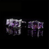 V.YA 2017 High Quality Crystal Business Fashion Cuff Links Brand Copper Metal for Shirts Glossy Exquisite Button Cufflinks
