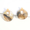 Shell Round Drop Dangle Earrings