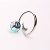 Mermaid Crystal Bubble 925 Sterling Silver Ring