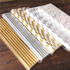 25pcs Metallic Paper Straws