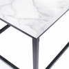 Modern Rectangular Cocktail Coffee Table Metal Frame