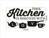 Wall Sticker PVC Kitchen Home Art Wall Decal