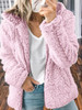 Lapel Solid Warm Casual Coat