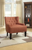 Wood & PolyFiber Accent Chair, Orange