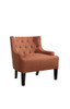 Wood & PolyFiber Accent Chair, Orange