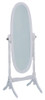 Wooden Full-Length Mirror In White
