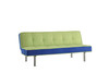 Stylish Adjustable Sofa, Green & Blue Flannel