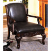Sheffield Traditional Occasional Chair, Antique Dark Cherry