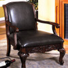 Sheffield Traditional Occasional Chair, Antique Dark Cherry