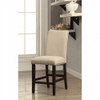 Dodson II Contemporary Counter Height Chair, Ivory and Black, Set of 2