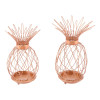 Set Of 2 Pineapple Copper