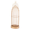 Birdcage Candle Holder Lg Gold