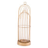 Birdcage Candle Holder Lg Gold