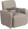 Gray Leather Tablet Chair Gray Leather Tablet Chair