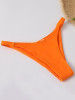 Bandage Solid Color Bikini Swimsuit