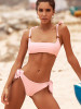 Strapless Bandage Ring Bikini Swimsuit