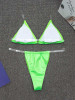 Solid Color Light Skin Triangles Split Bikini Swimsuit Solid Color Light Skin Triangles Split Bikini Swimsuit