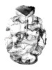 Casual 3D Printed Couple Pockets Pullover Hoodie
