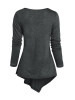 Solid Cropped Round-Neck Blouses&Shirts Tops