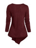 Solid Cropped Round-Neck Blouses&Shirts Tops