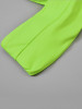 Solid Color Strapless Bandage Bikini Swimsuit