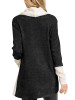 Casual Contrast Color High-Neck Blouses&Shirts Tops