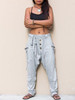 Fashion Loose Solid Pockets Casual Pants Bottoms
