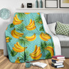 Banana Palm Leaf Pattern Print Blanket KTSR