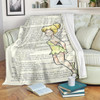 Tinkerbell Book Page Premium Blanket