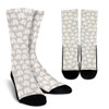 Gray and White Elephant Pattern Socks