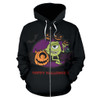 Monster Inc Happy Halloween Zip-Up Hoodie