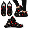 Mickey Black Pattern Sneakers
