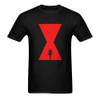 Black Widow Black Heavy Cotton T-Shirt for Men
