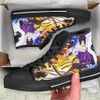 Sasuke And Naruto Fighting Shoes High Top Sneakers Anime