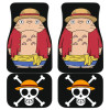 Luffy Totoro One Piece Car Floor Mats Front And Back