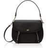 MICHAEL KORS  Evie Convertible Black Leather Shoulder Bag