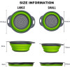 Collapsible Silicone Colanders and Strainers