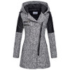 Modern Lady Hooded Coat