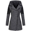 Modern Lady Hooded Coat