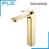Free Shipping Bathroom Faucet Grilled white paint Chrome Finish Brass Basin Sink Faucet Mixer Tap Single Handle