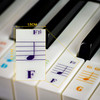 88/61 key color piano letter notes stickers 88/61 key color piano letter notes stickers