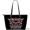 Don't Give Up- Large Leather Tote Bag- Free Shipping