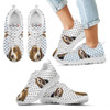 Basset Hound Black Dots Print Running Shoes For Kids-Free Shipping