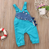 Kids Baby Boy Girl Overall Dinosaur