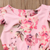 Girl Baby Girl Jumpsuit Summer Flora Pink