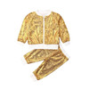 Fashionable Sequin Zipper Tracksuit Sets