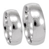 Men's 14K White Gold Comfort Fit Band, Classic Wedding Band, Plain Wedding Band