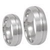 Men's 14K White Gold Comfort Fit Band, Classic Wedding Band, Plain Wedding Band