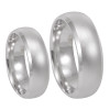 Men's 14K White Gold Comfort Fit Band, Classic Wedding Band, Plain Wedding Band