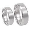 Men's 14K White Gold Comfort Fit Band, Classic Wedding Band, Plain Wedding Band